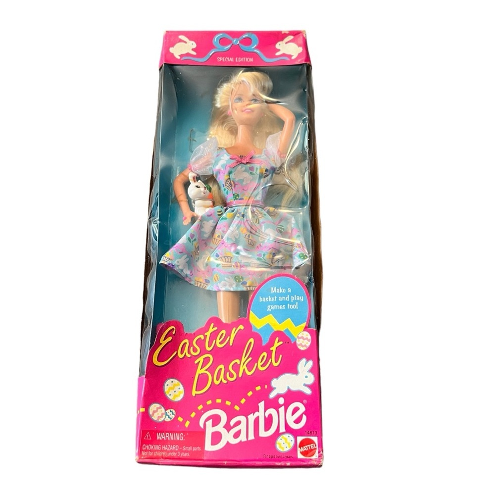 Vintage 1995 Easter‎ Basket Barbie nib